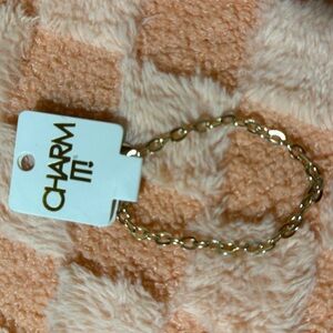 Gold Bracelet for Girls to add charms to.